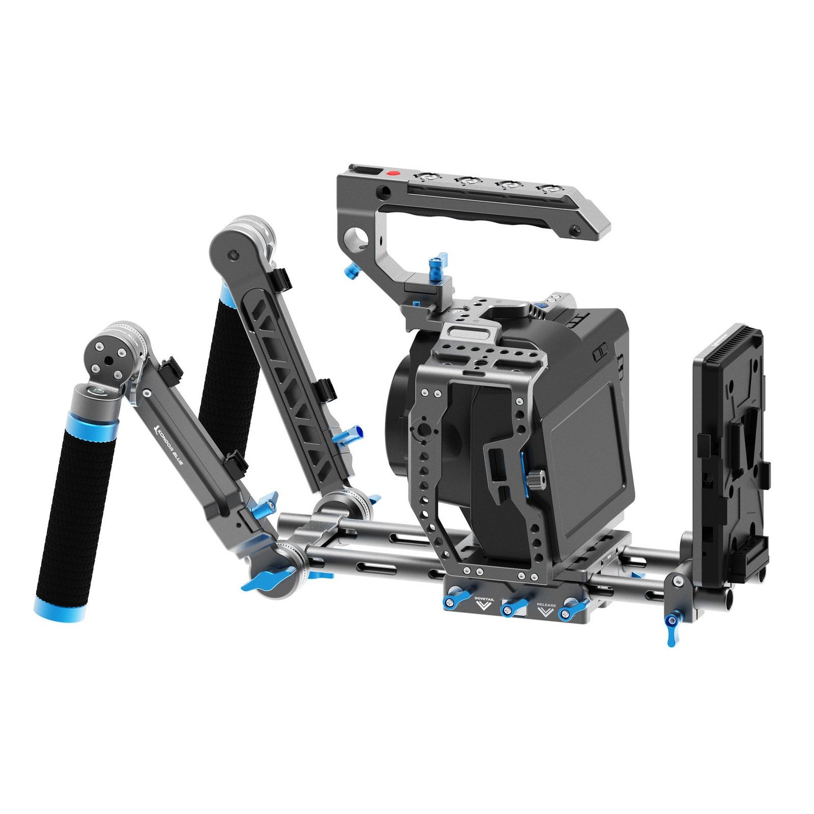 Kondor Blue ROSETTE ARMS, GRIPS AND CLAMP BUNDLE