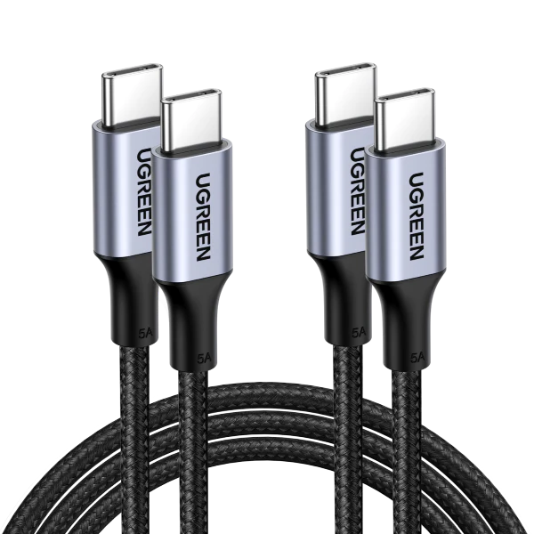 UGREEN 2 Pack USB C to USB C Charger Cable 100W 65W Power Delivery