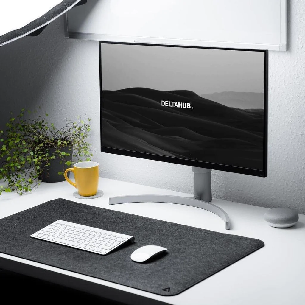 Desk Mat Dark Grey and Light Grey